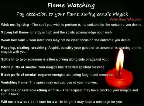 Moving flame of magical candle